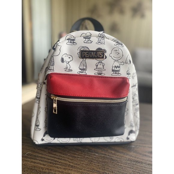 Peanuts × bioworld backpack Snoopy Peanuts Backpack Bioworld Red and Black Limited  main image 4
